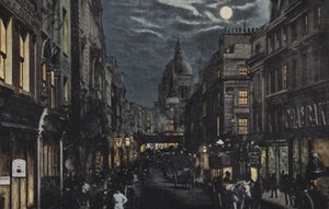 Fleet Street és St Pauls, London alkotó: English School