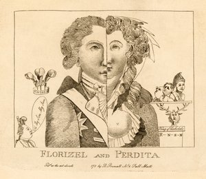 Florizel és Perdita, kocsma. 1783 körül (metszet) alkotó: English School