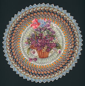 Régi cigarettásdobozokból készült virág alkotó: English School