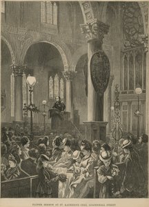 Virág prédikáció a St Katherine Cree-ben alkotó: English School