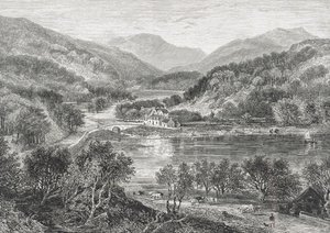 Flowerdale, Gairloch, 1880 körül, a "Scottish Pictures"-ből, a Religious Tract Society kiadásában, 1886 (metszet) alkotó: English School