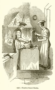 Borotvapengék kovácsolása alkotó: English School