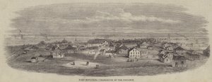 Fort Moultrie, Charleston a távolban (metszet) alkotó: English School