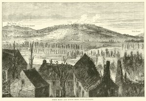 Noisy és Avron erődök Noisy-le-Grand-ból, 1871. január alkotó: English School