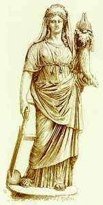 Fortuna, szobor a Vatikánban, illusztráció: Victor Duruy Róma történelméből, 1884-ben (digitálisan javított kép) alkotó: English School