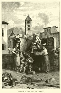 A sziréna szökőkútja Carrarában alkotó: English School