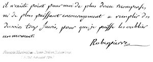 Francois Maximilian Joseph Isidore Robespierre (szül. 1759-ben, lefejezték 1794-ben) alkotó: English School