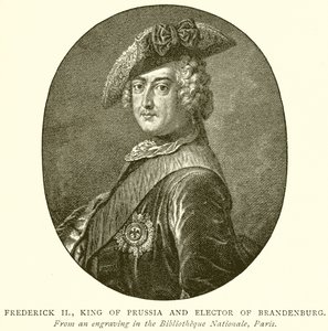 Frigyes porosz király és brandenburgi választófejedelem alkotó: English School