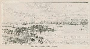 Ingyenes komp a Temzén keresztül Woolwichban alkotó: English School