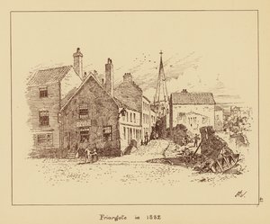 Friargate 1882-ben (litográfia) alkotó: English School