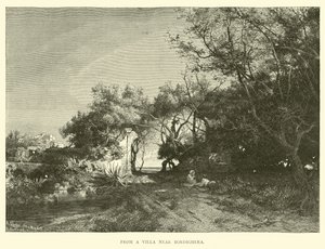 Egy Bordighera melletti villából alkotó: English School