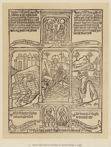 A Biblia pauperumból, Block-Book, 1450 körül (litho) alkotó: English School