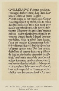 A párizsi nyomtatott Barzizius Liber Epistolarumból alkotó: English School