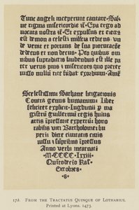 Lotharius Tractatus Five-jából, amelyet Lyonban nyomtattak alkotó: English School