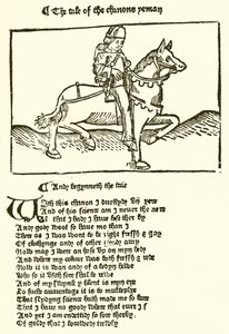 A Caxton által nyomtatott Chaucers Canterbury Tales második kiadásából alkotó: English School