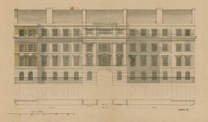 A Furnivals Inn homlokzata, Holborn, London alkotó: English School