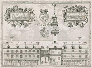 A londoni Royal Exchange homlokzata alkotó: English School