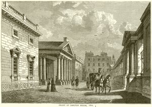 A Carlton-ház előtt, 1820 alkotó: English School