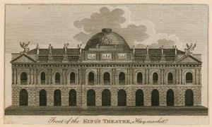 A Kings Theatre előtt, Haymarket, London alkotó: English School