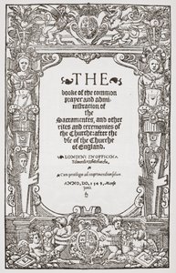 Frontispiece, The Book of Common Prayer, 1549 alkotó: English School