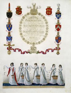 Elülső kép, John Whittaker "Legszentebb Felsége Negyedik György királyának koronázási ceremóniájából", 1823 alkotó: English School