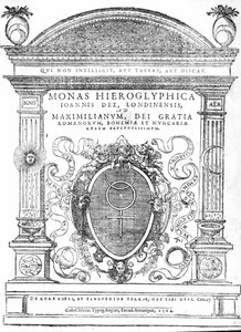 John Dee Monas Hieroglyphica előképe, 1564-ben (nyomtatott) alkotó: English School