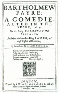 Bartholomew Fayre előképe: Benjamin Jonson (15723-1637) vígjátéka, 1631 alkotó: English School