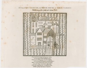 A Hollands Leaguer előlapja, 1632. Paris Garden alkotó: English School