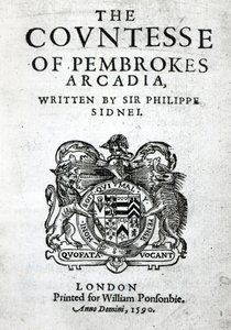 Sir Philip Sidney előképe Pembrokes Arcadia grófnőjéhez, 1590 alkotó: English School