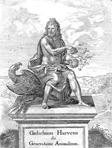 Az 1651-ben megjelent The Generation of Animals (Az állatok generációja) címlapja William Harveysnek alkotó: English School