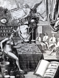 John Dolaeus sebészeti gondolkodás enciklopédiájának előlapja alkotó: English School