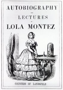 Előlap Lola Montez, Landsfeld grófnő önéletrajzához és előadásaihoz alkotó: English School