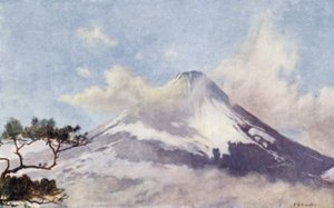 Fujisan, a "szent hegy" (színes litho) alkotó: English School