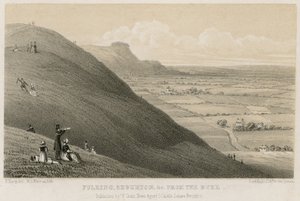 Fulking, Edburton stb. a Dyke-ból (metszet) alkotó: English School