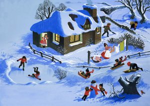 Szórakozás a hóban alkotó: English School