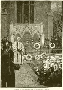 Lord Beaconsfield temetése Hughendenben alkotó: English School