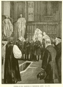 Mr. Gladstone temetése a Westminster Abbeyben alkotó: English School