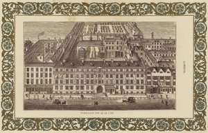 Furnivals Inn, mint 1750-ben (színes gravírozás) alkotó: English School