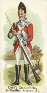 Fusilier, III. György király (chromolitho) alkotó: English School