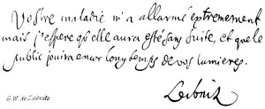G W de Leibniz alkotó: English School