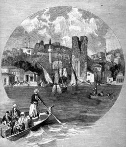 Gallipoli, a Dardanellákon, Törökország, a „The Picturesque Mediterranean” 3. kötetéből, kiadó: Cassell and Co. Ltd. alkotó: English School