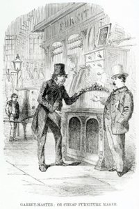 Garret-Master, avagy olcsó bútorgyártó, 1840 körül alkotó: English School