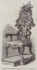 Garrick Shakspeare szék, Hogarth tervezte (metszet) alkotó: English School