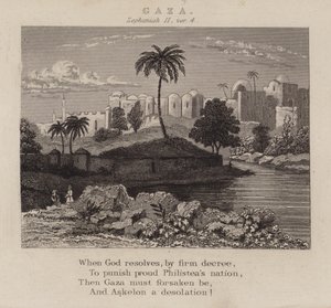 Gáza, Zephaniah II, ver 4 (metszet) alkotó: English School