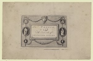 Gem and Seal Modeller, James Tassie, kereskedelmi kártya alkotó: English School