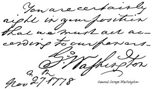 George Washington tábornok alkotó: English School
