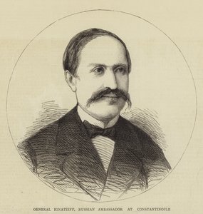 Ignatieff tábornok, orosz konstantinápolyi nagykövet (metszet) alkotó: English School