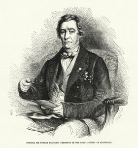 Sir Thomas Brisbane tábornok, az Edinburgh-i Királyi Társaság elnöke (metszet) alkotó: English School