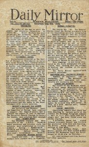 Általános sztrájk a Daily Mirrorban (metszet) alkotó: English School