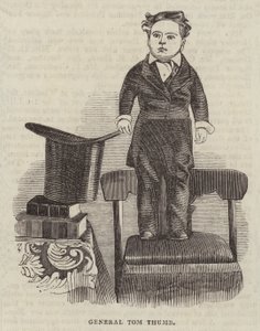 Tom Thumb tábornok (metszet) alkotó: English School
